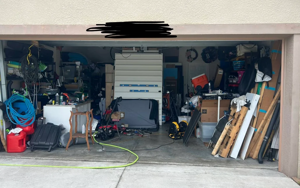 Garage before CornerStone cleanout